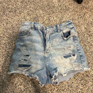 AE ripped jean shorts